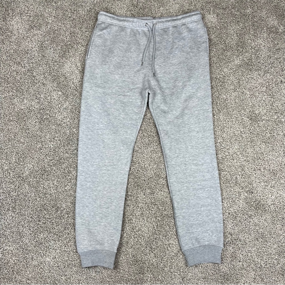 Pennant men’s sweatpants Large cotton/poly ribbed ankle